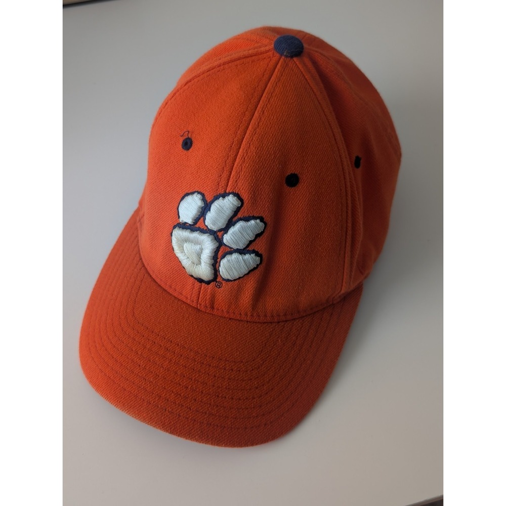Clemson Tigers Zephyr Size M/L Fitted Orange Baseball Cap Hat